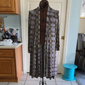 Olivers Green and Brown Cape Jacket with Vintage Flair